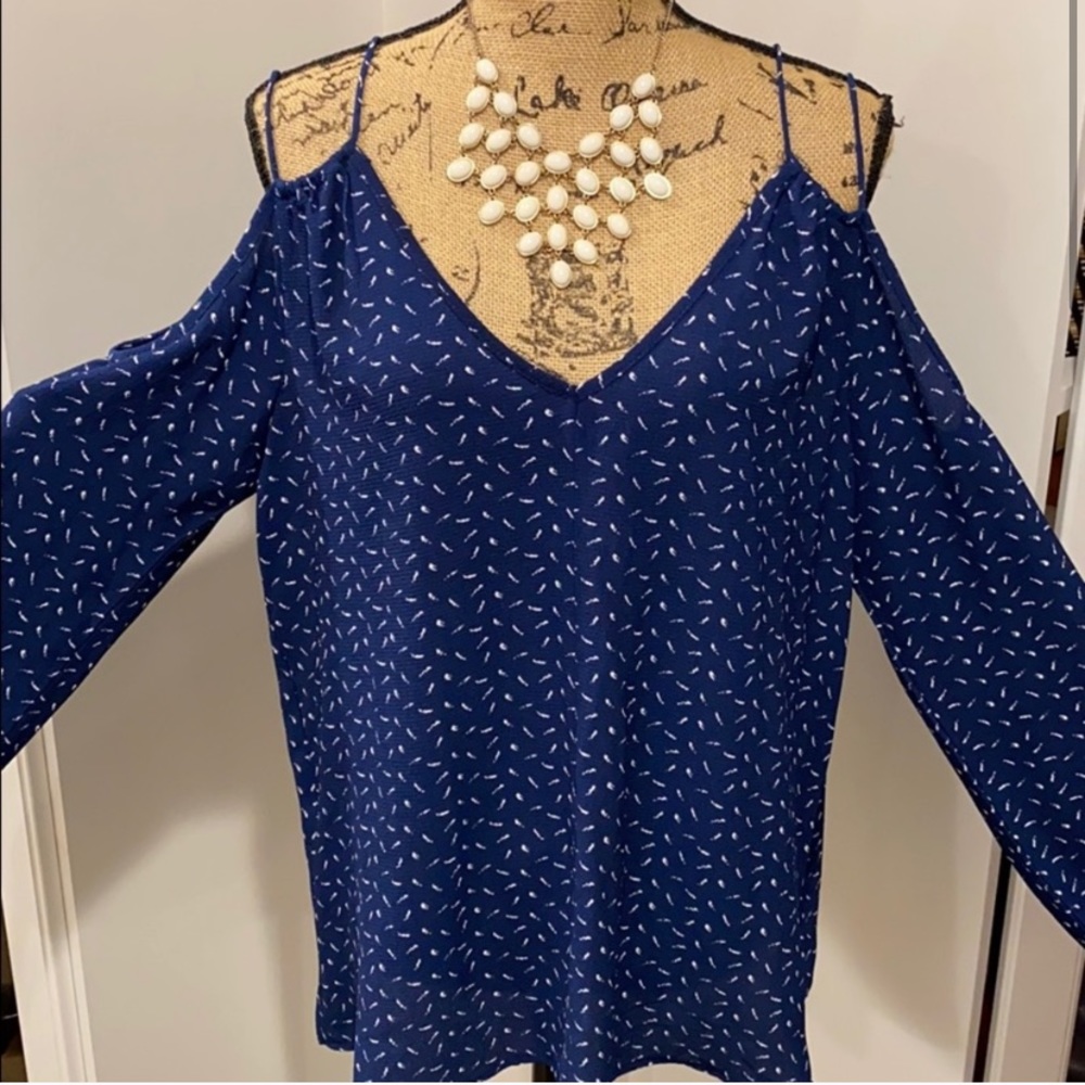 Crescent Cold Shoulder Blouses